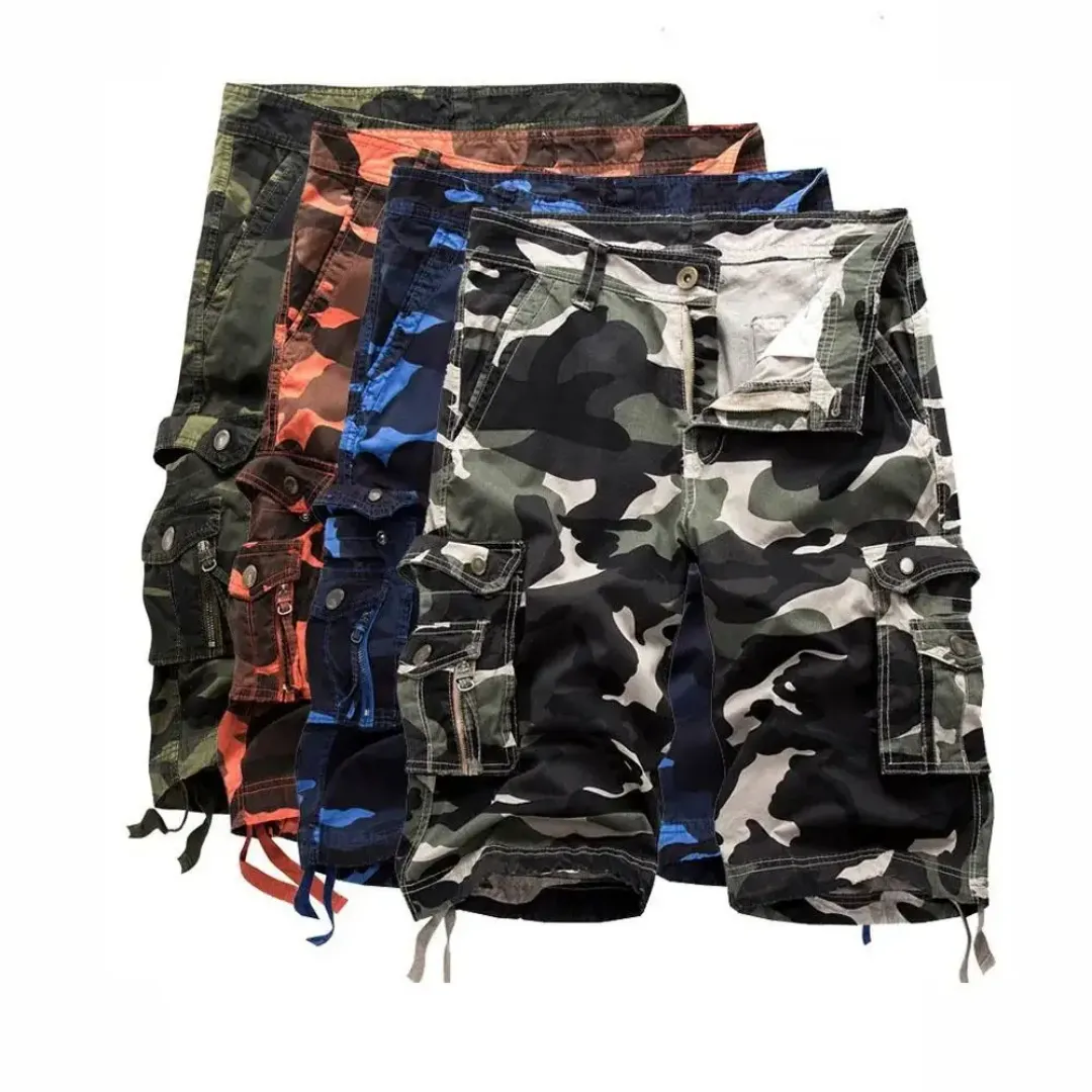 Short Cargo Camouflage Homme – Multipoches et Style Militaire