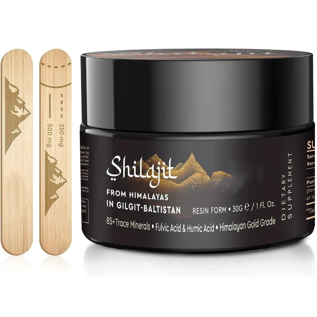 Résine de Shilajit Pure de l’Himalaya – Complément Alimentaire Tonifiant et Immunitaire – 30g