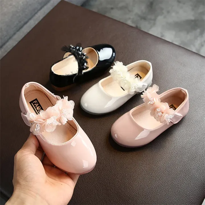 Chaussures en cuir de princesse pour filles
