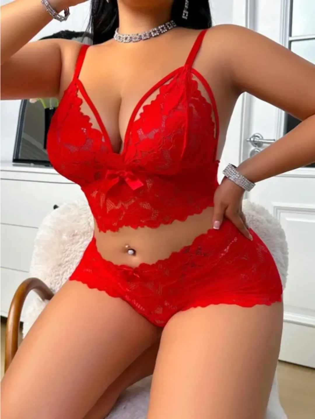 Combinaison à tarte ultra-mince et séduisante à soutien élevé