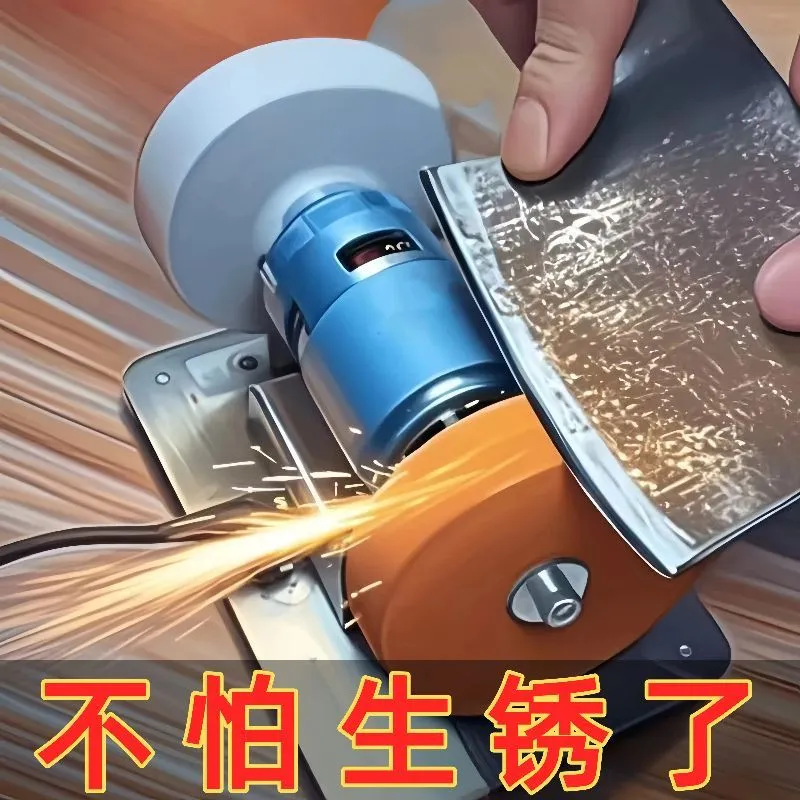 Mini meuleuse électrique de table à double meule – Affûteuse compacte pour couteaux et outils