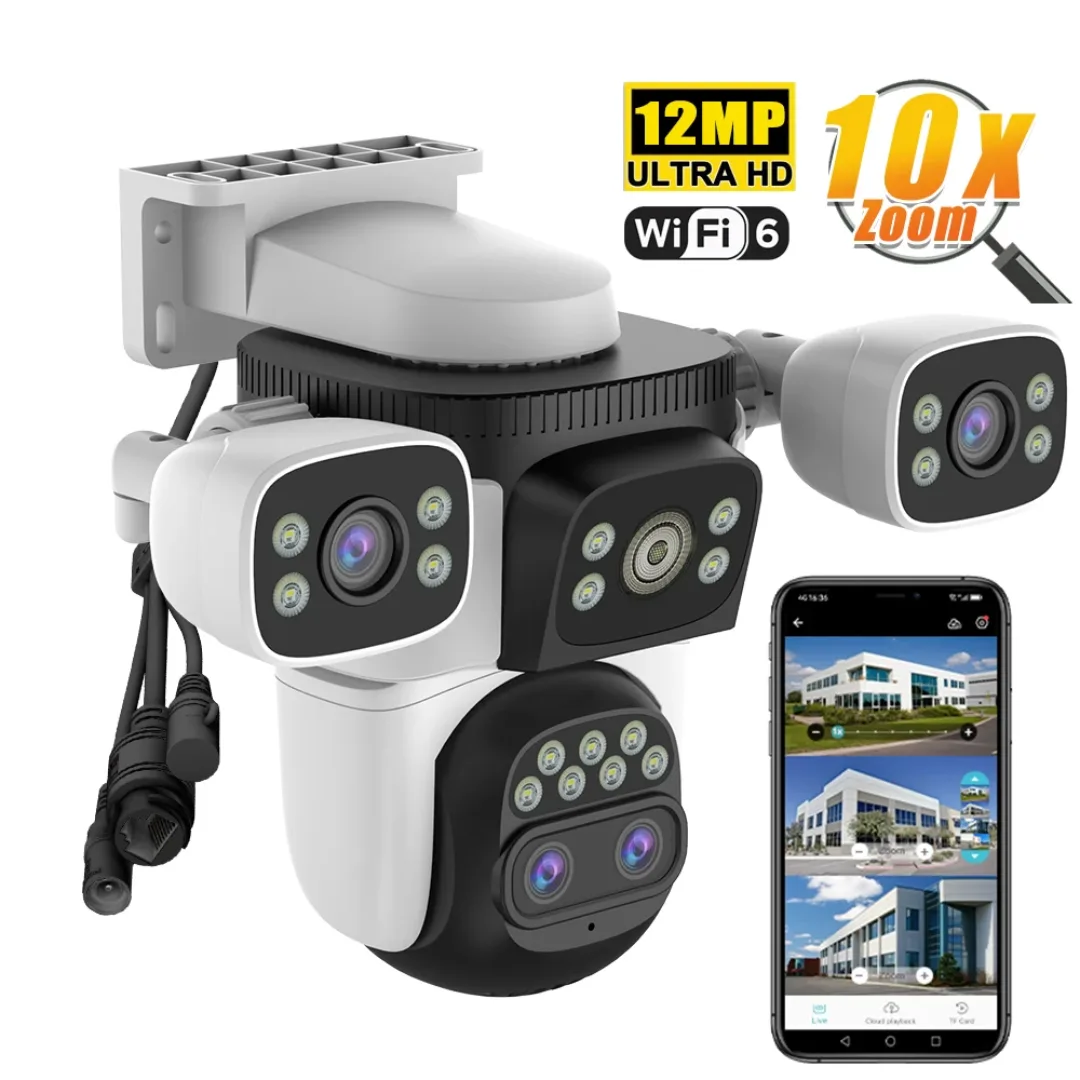 Caméra de Surveillance Extérieure WiFi 4G Connectée Étanche avec Vision Nocturne