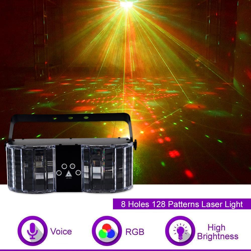 Projecteur Laser RGB LED 18W WUZSTAR – Jeux de Lumière DJ Disco Piste de Danse
