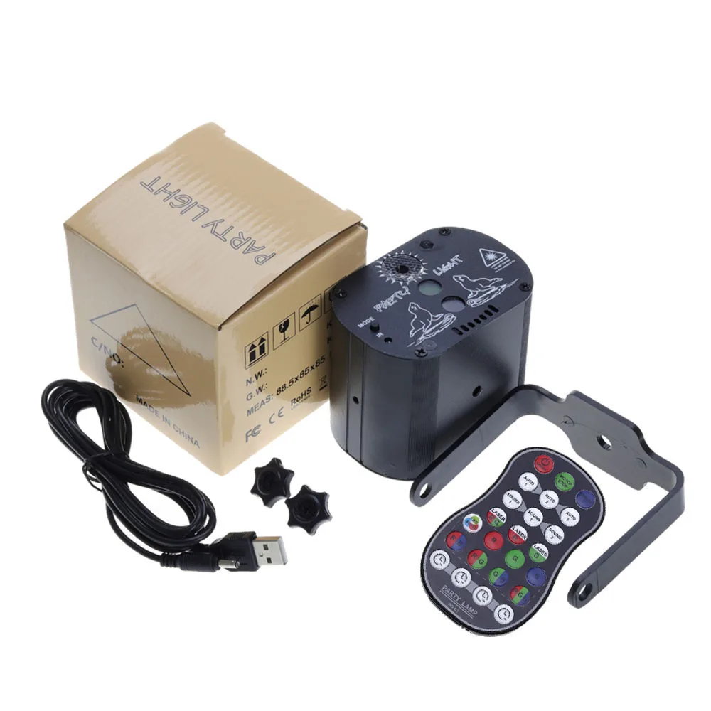 Projecteur Laser LED RGB DJ 60 Effets | Télécommande | Disco, Karaoké, Bar, Scène