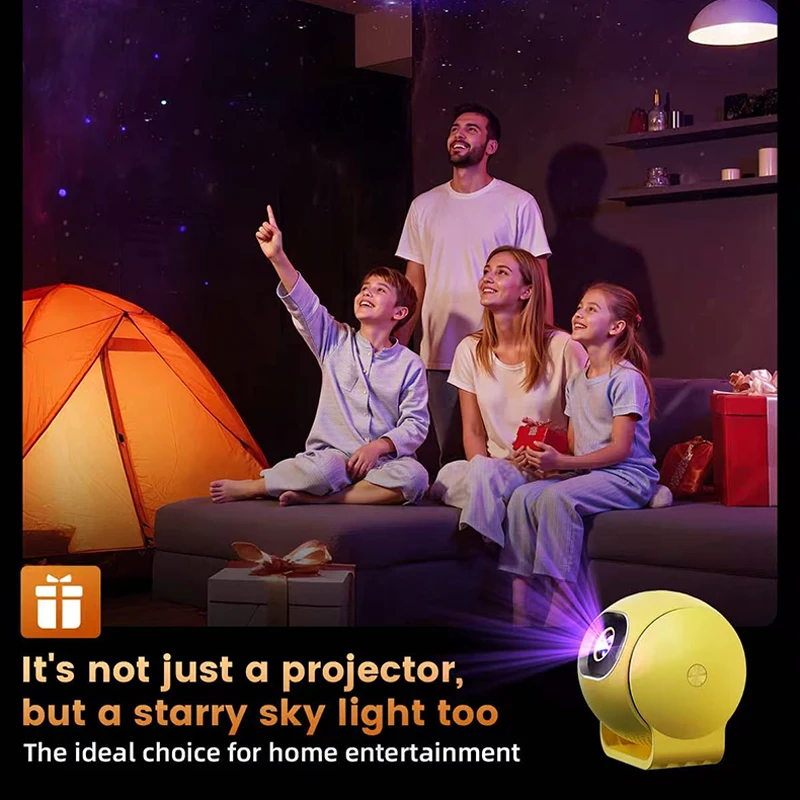 Projecteur Q3 Intelligent 720P | Android 13 | WiFi | Mise au point auto | Cinéma maison portable