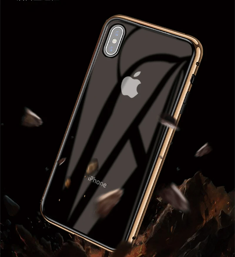 Coque Magnétique Anti-Espion iPhone 11/12/13 – Verre Trempé & Aluminium Luxe