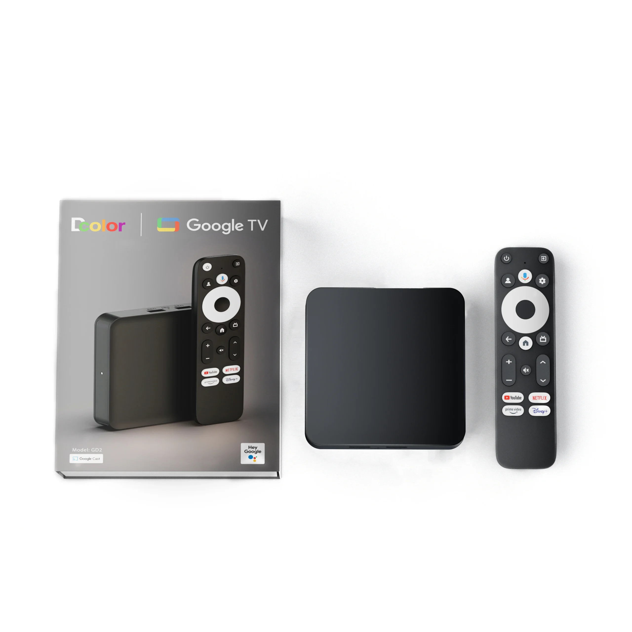 Boîtier Smart TV Android 14 | Amlogic S905Y4 | 4K | WiFi 2.4G/5G | 2Go+16Go