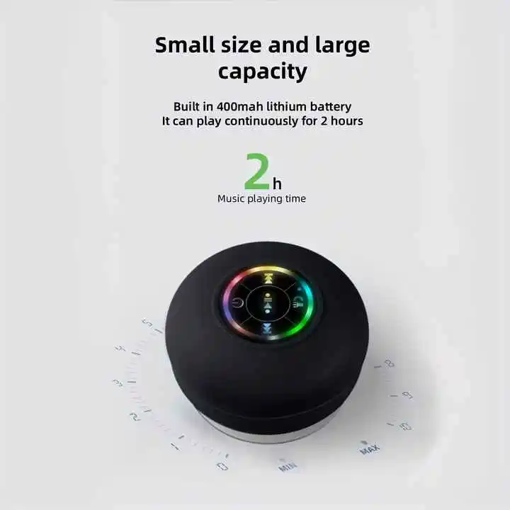 Mini Enceinte Bluetooth Portable Topsway – Son Puissant, Design Tissu, BT 5.0