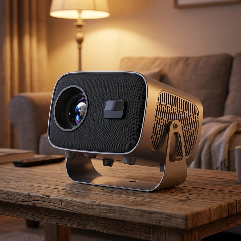 Projecteur A10 HD 720P Android 11 – 200 ANSI Lumens, WiFi, Haut-Parleur 5W, Écran 30-200"