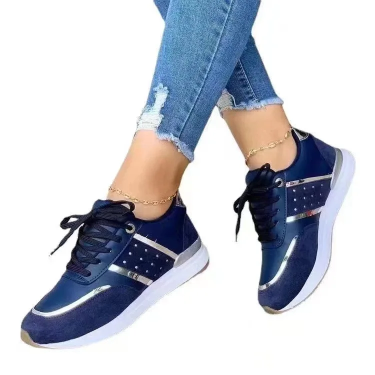 Chaussures de sport femme semelle épaisse – Style coloré respirant & antidérapant