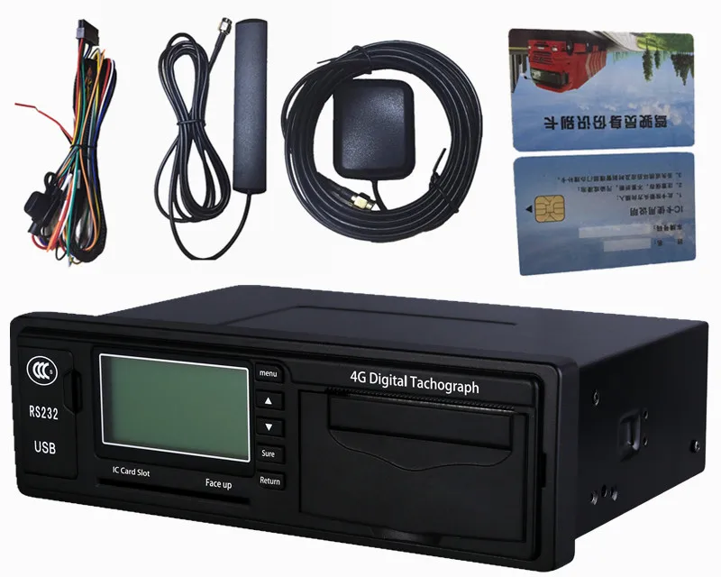 Tachygraphe GPS Numérique BY16 – Boîte Noire pour Camion, Bus & École | Écran 2,5"