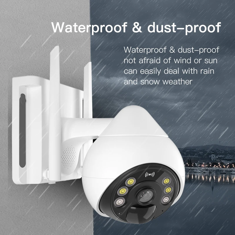 Caméra Solaire 4G PTZ 2MP BAYAO – Détection Humaine PIR, Vision Nocturne & Audio Bidirectionnel