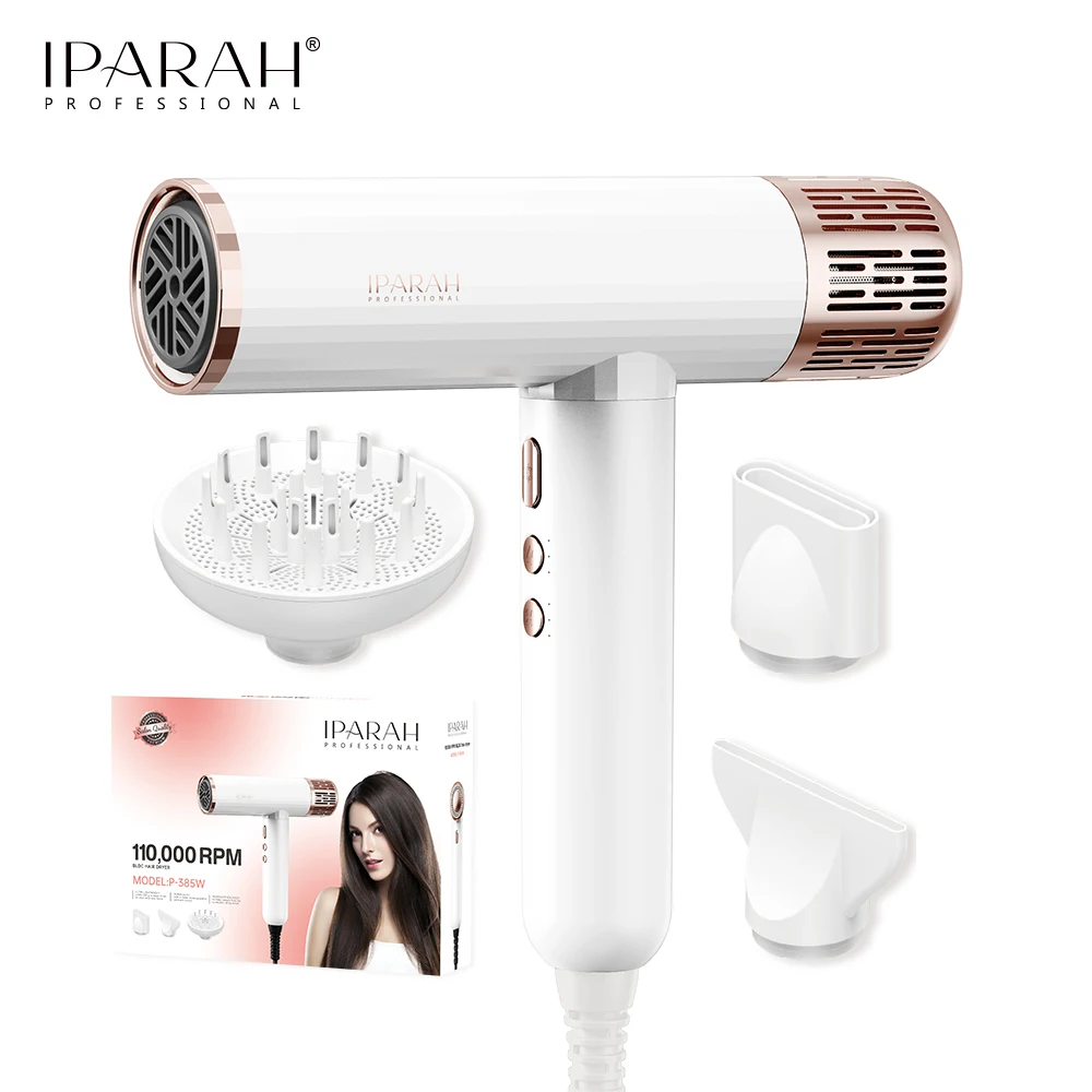 IPARAH P-385 Sèche-cheveux Professionnel BLDC 110 000 tr/min Ionique 1700W Salon & Maison