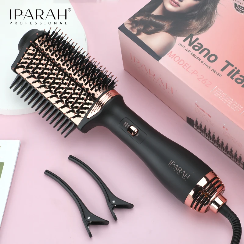 IPARAH P-262 Brosse Soufflante Professionnelle 3-en-1 Lisseur Séchoir Coiffant