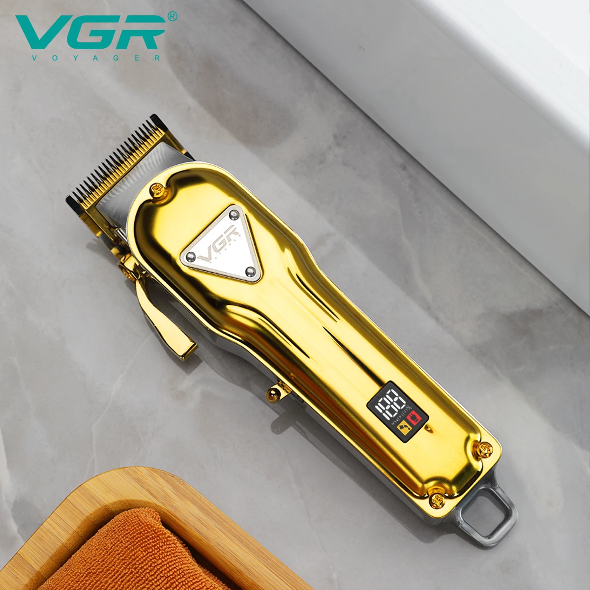 VGR V-140 Tondeuse Professionnelle Rechargeable Sans Fil – Lame Inox, 300 min d'Autonomie