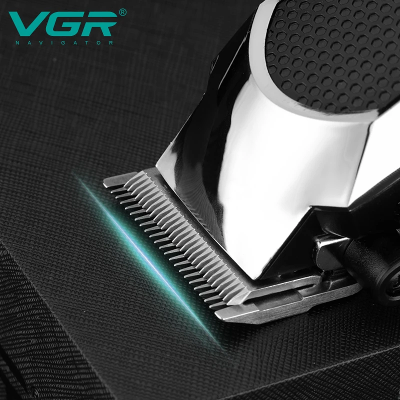 VGR V-130 Tondeuse Professionnelle Rechargeable – Coupe 0.8 à 12mm, Autonomie 90min