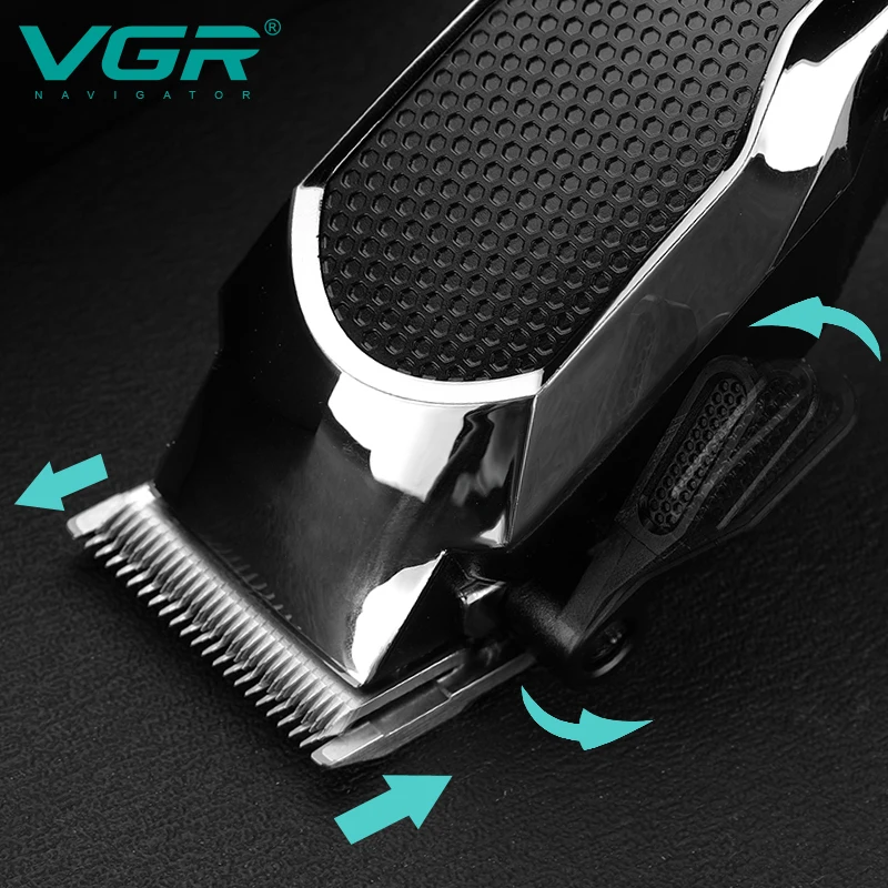 VGR V-130 Tondeuse Professionnelle Rechargeable – Coupe 0.8 à 12mm, Autonomie 90min