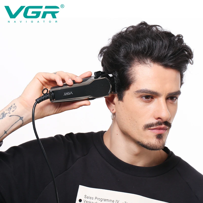 VGR V-130 Tondeuse Professionnelle Rechargeable – Coupe 0.8 à 12mm, Autonomie 90min