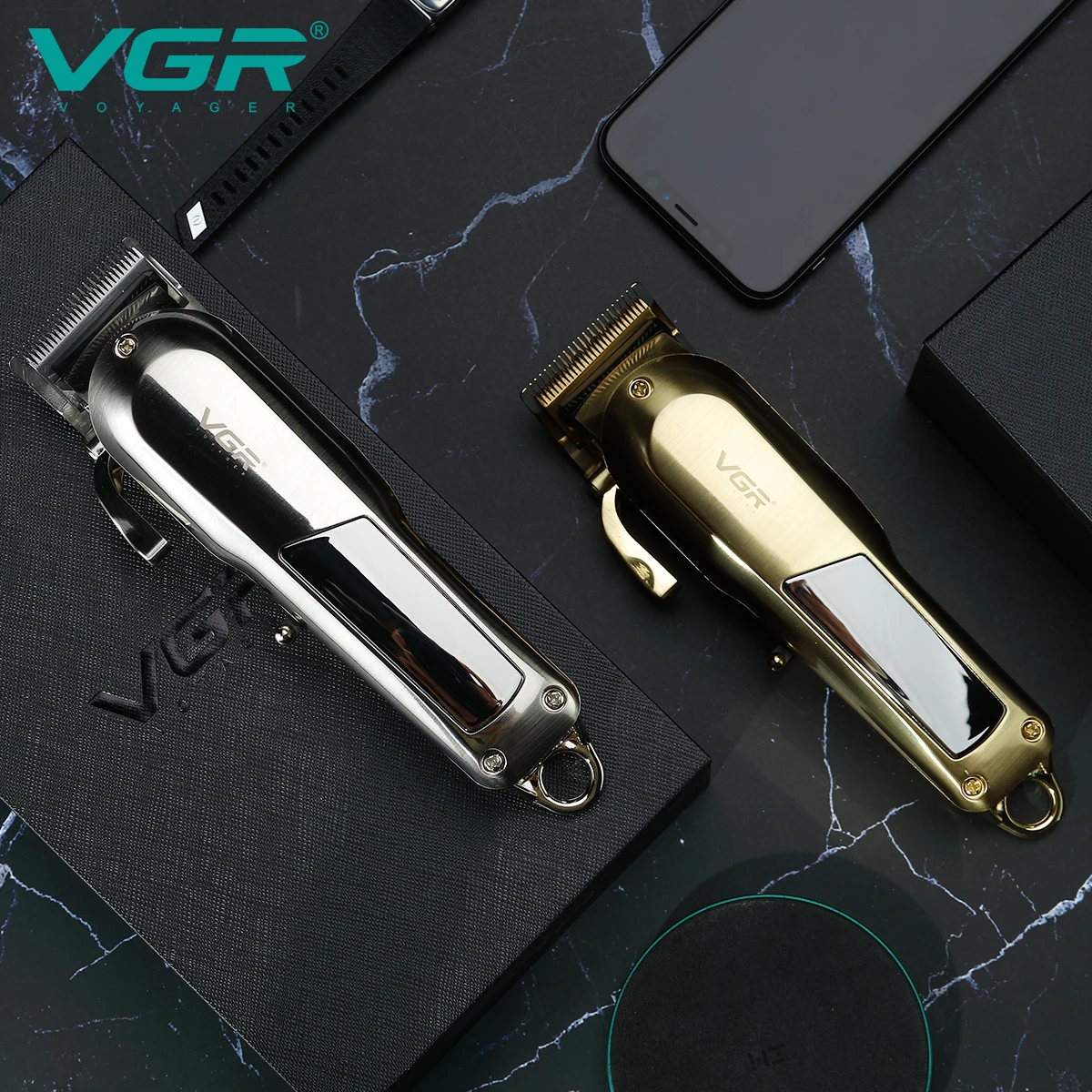 Tondeuse Sans Fil Professionnelle VGR V-278 – Coupe & Barbe, Batterie 2000mAh, 180min d'Autonomie