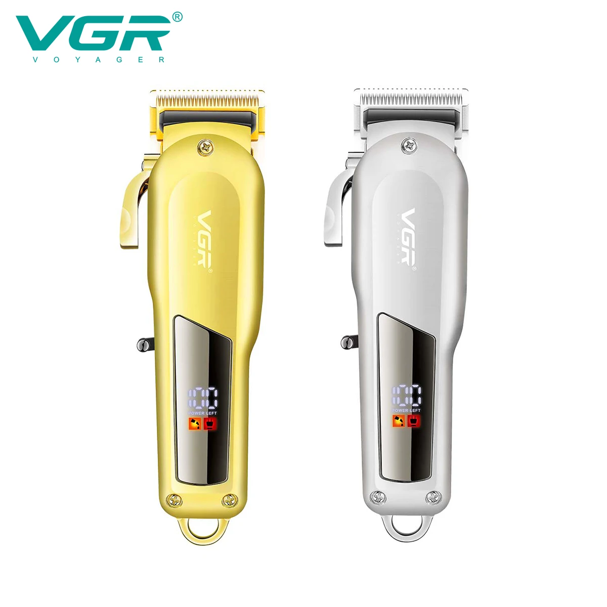 Tondeuse Sans Fil Professionnelle VGR V-278 – Coupe & Barbe, Batterie 2000mAh, 180min d'Autonomie