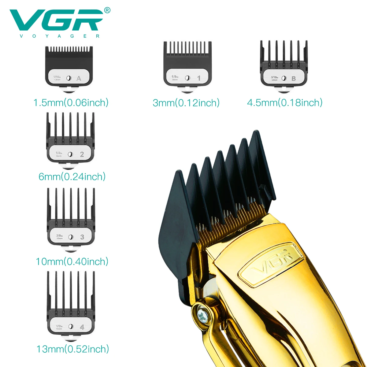 VGR V-662 Tondeuse Professionnelle Sans Fil Hommes – Affichage LED, 300 min d'autonomie