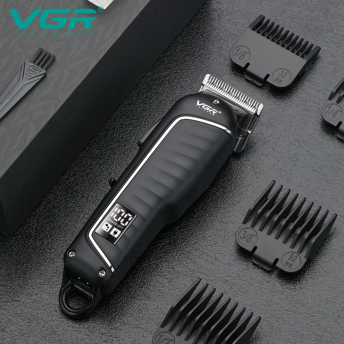 Tondeuse Professionnelle Rechargeable VGR V-683 – Sans Fil, Lame Inox, 200 min d'Autonomie