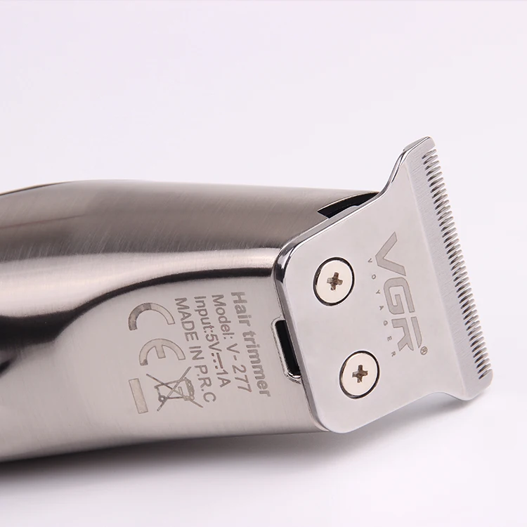 Tondeuse VGR V-277 Professionnelle Rechargeable USB – Corps Métal, 180 min d'Autonomie