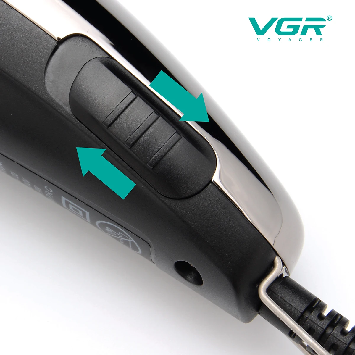 VGR V-121 Tondeuse Professionnelle Moteur AC Puissant 7W – Coupe Précise & Silencieuse