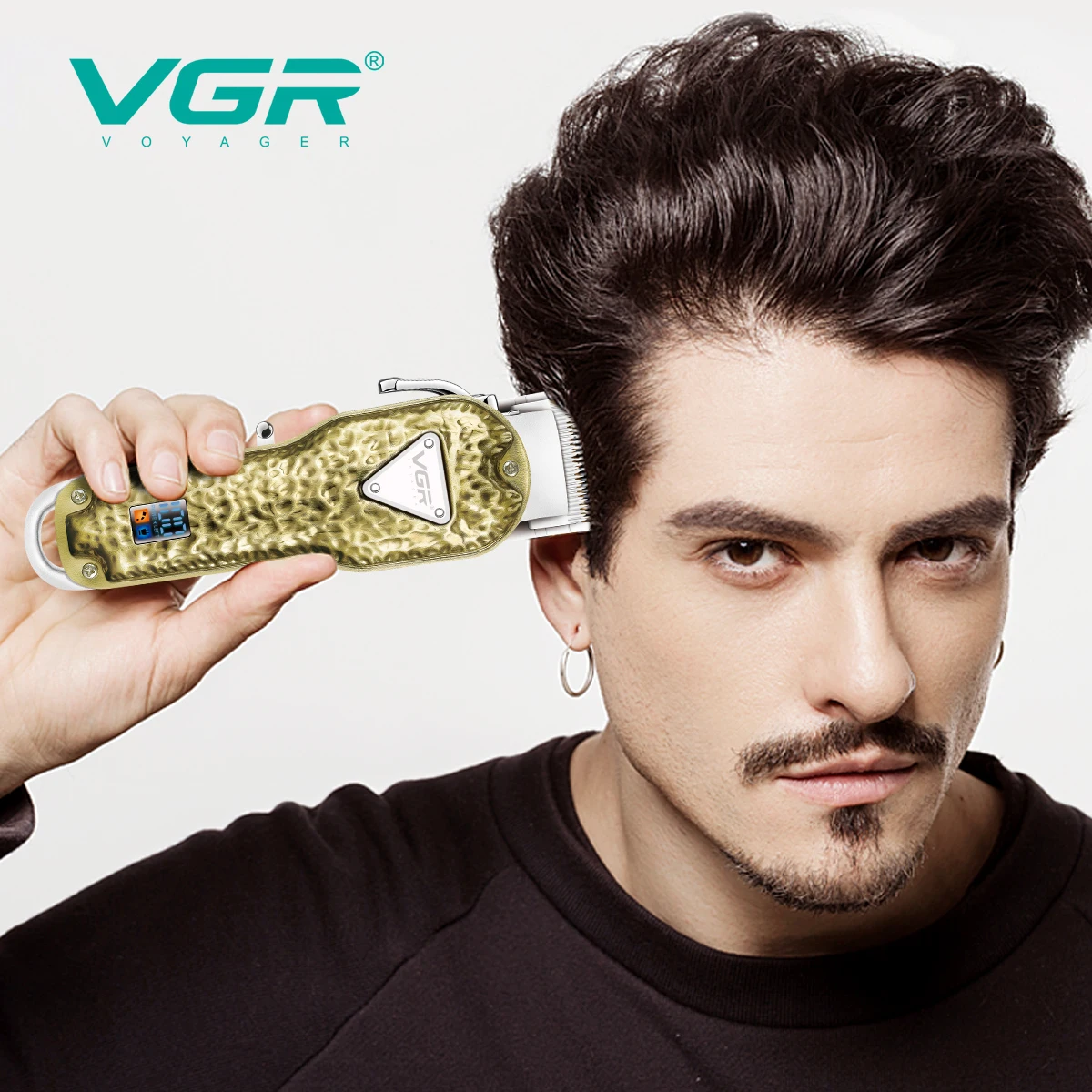 VGR V-143 Tondeuse Professionnelle Tout Métal Sans Fil Rechargeable USB – 300 min d'autonomie