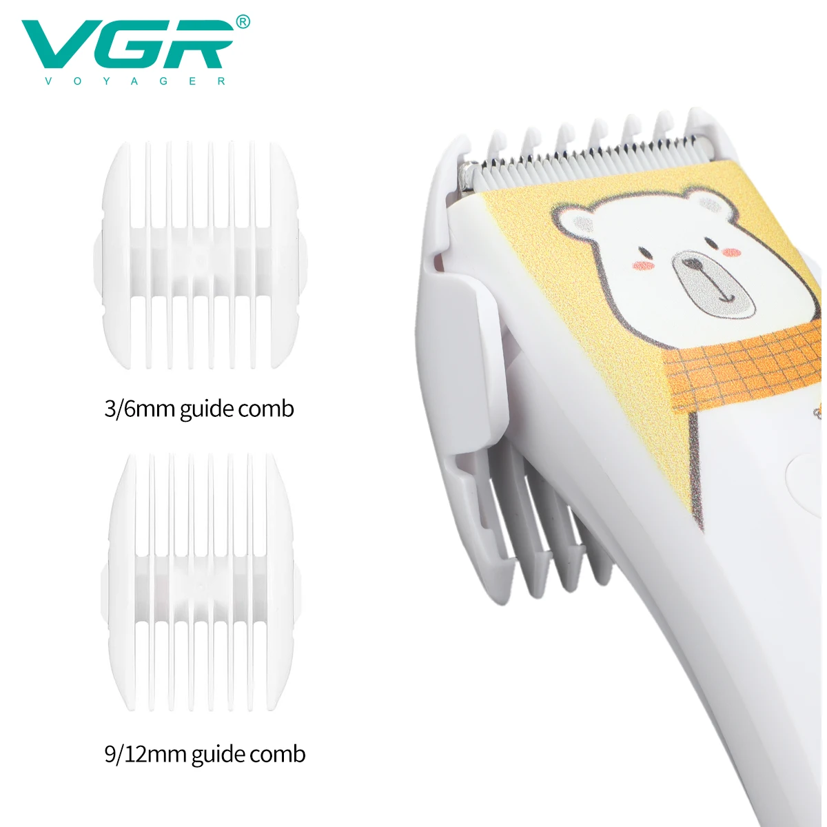 Tondeuse Bébé VGR V-152 Professionnelle | Étanche IPX7 | Lame Céramique Silencieuse