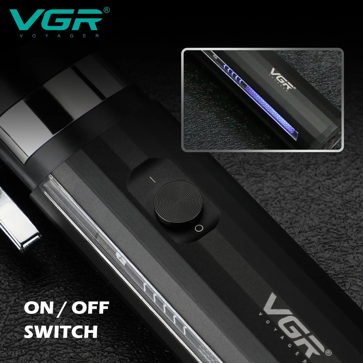 VGR V-687 Tondeuse Professionnelle Rechargeable Sans Fil pour Hommes
