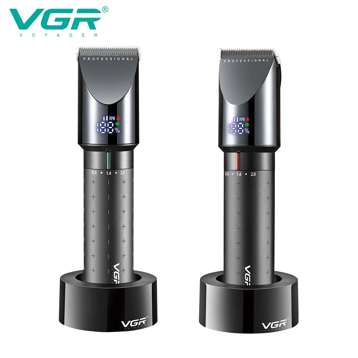 VGR V-698 Tondeuse Professionnelle Sans Fil Rechargeable pour Salon de Coiffure – 200min d'Autonomie