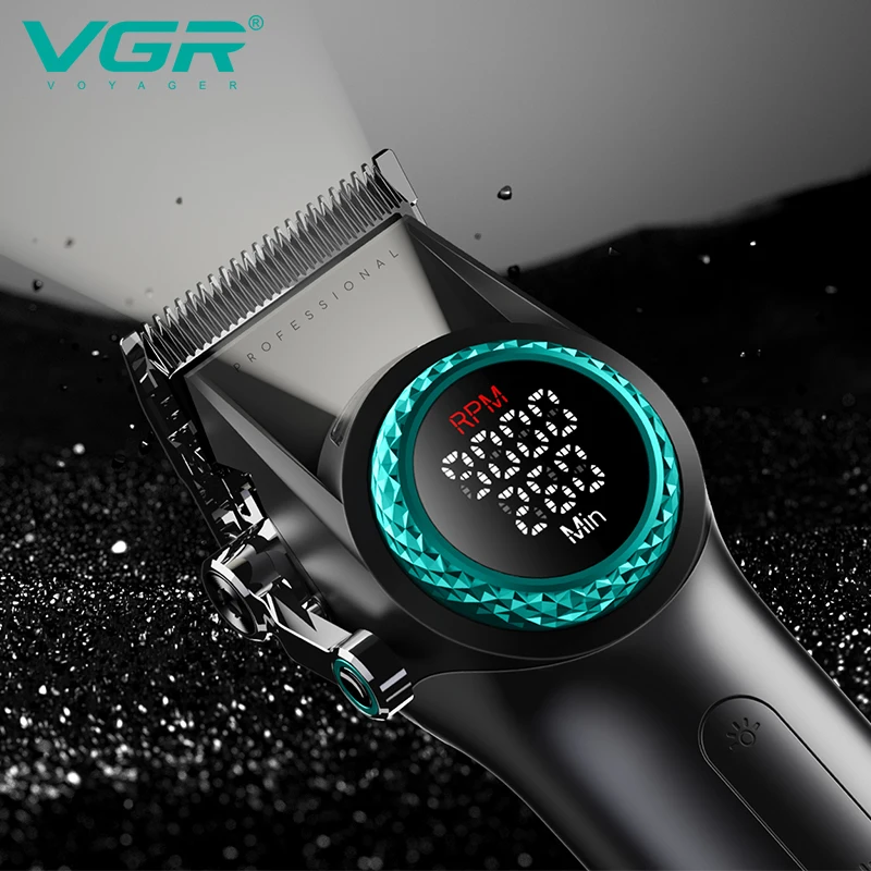 VGR V-001 Tondeuse Professionnelle Lame DLC Rechargeable USB 4200mAh – Homme Salon