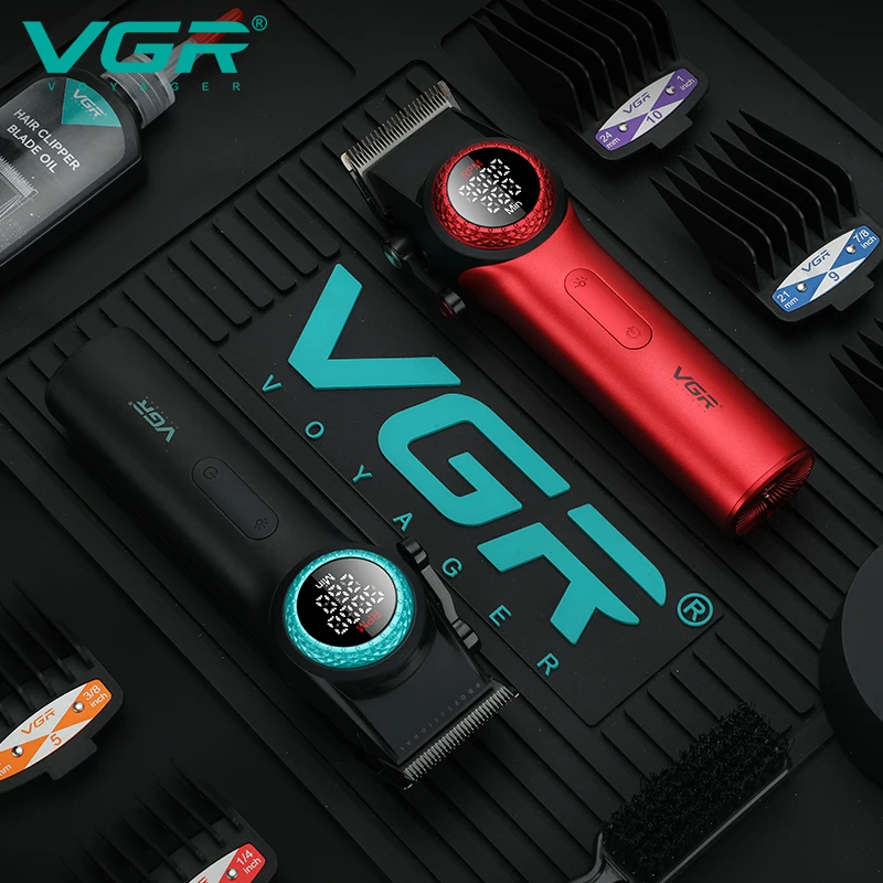 VGR V-001 Tondeuse Professionnelle Lame DLC Rechargeable USB 4200mAh – Homme Salon