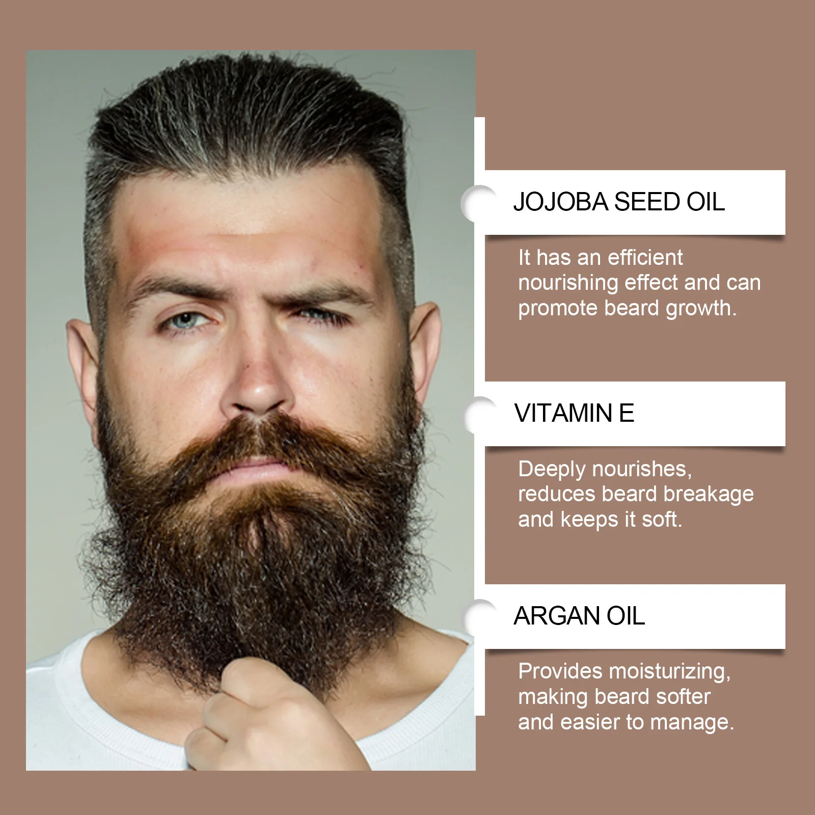Huile Essentielle Croissance Barbe Homme – Sérum Naturel aux Fines Herbes 30ml