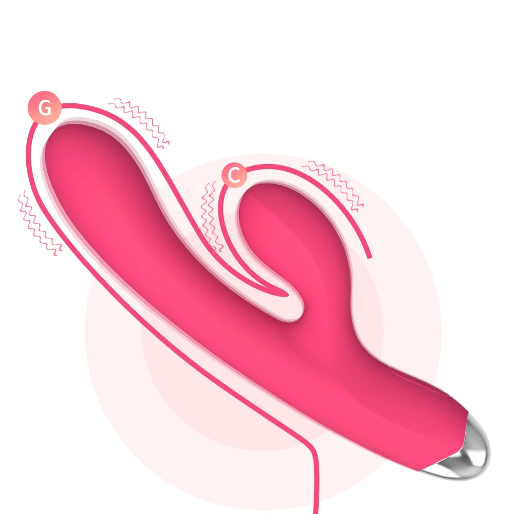 Vibromasseur Lapin Double Point G Rechargeable USB – Silicone Doux 10 Vitesses
