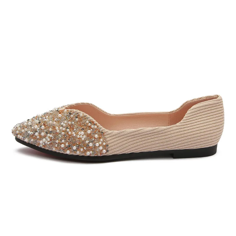 Chaussures montantes femme à perles & strass – Style tendance toutes saisons