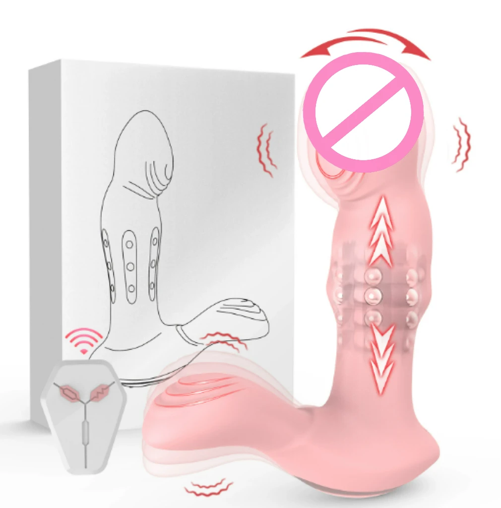 Masseur Prostate Télécommande 9 Fréquences - Plug Anal Silicone Rechargeable Étanche