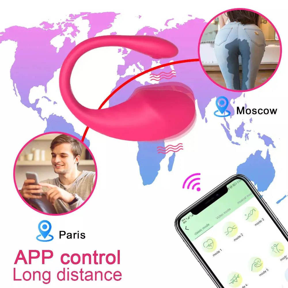 Vibrateur Féminin Bluetooth Télécommande App – Culotte Vibrante Rechargeable 10 Modes