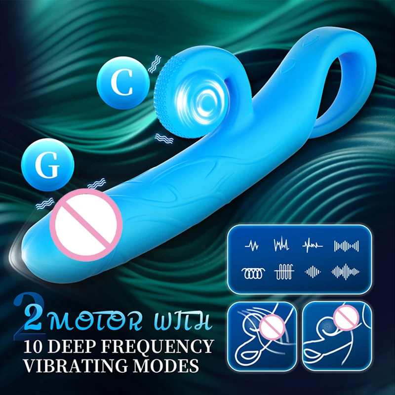Vibromasseur Escargot Double Stimulation Clitoris & Point G – 10 Fréquences Rechargeable USB