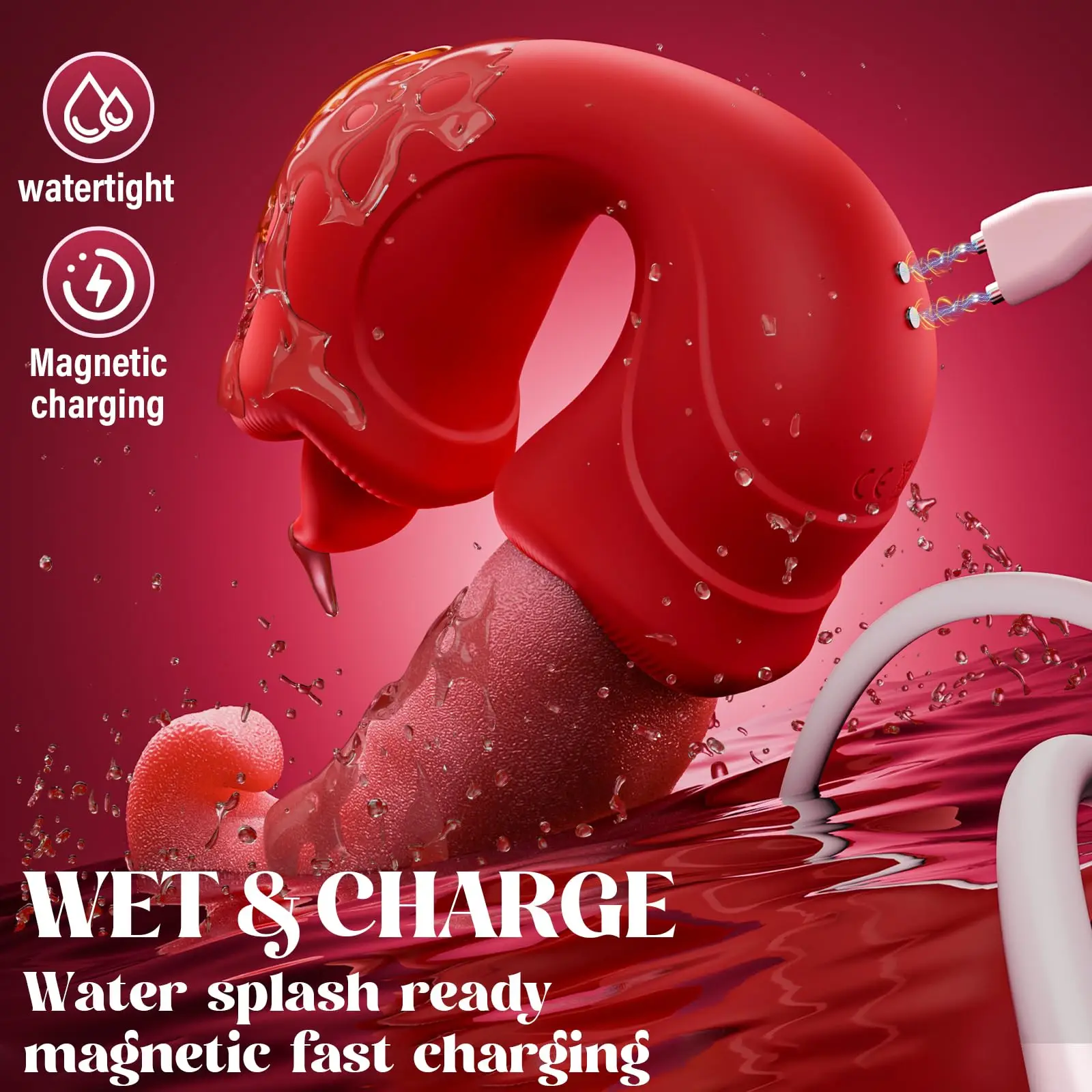 Vibromasseur Double Stimulation Point G & Clitoris Gelance – 10 Modes, Rechargeable USB, 100% Étanche