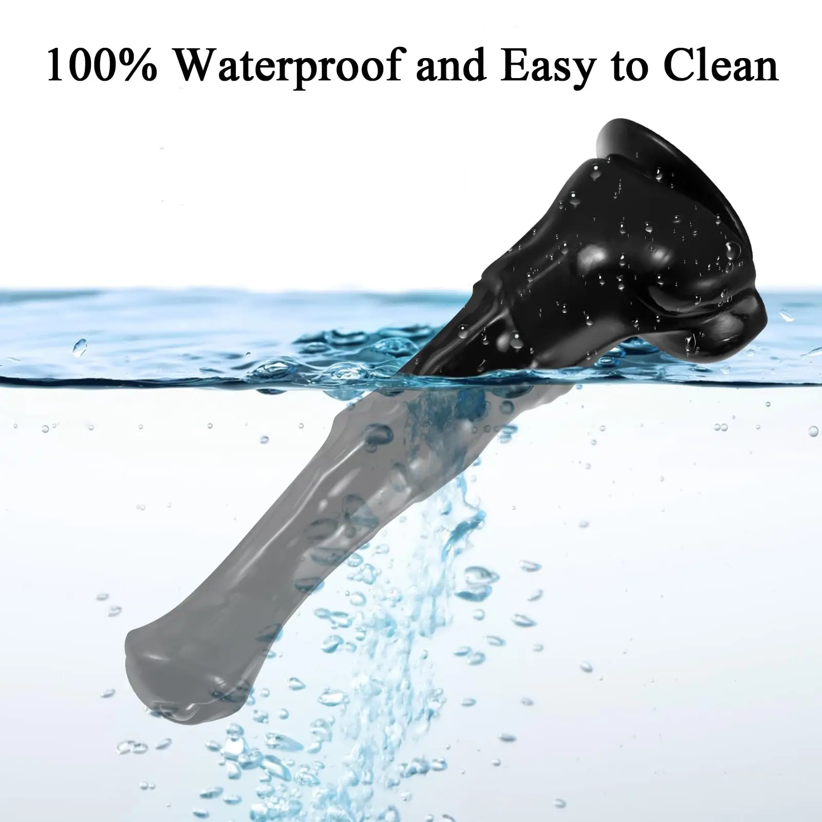 Gode Cheval Réaliste 9,8 Pouces Silicone Souple avec Ventouse – Étanche 100%