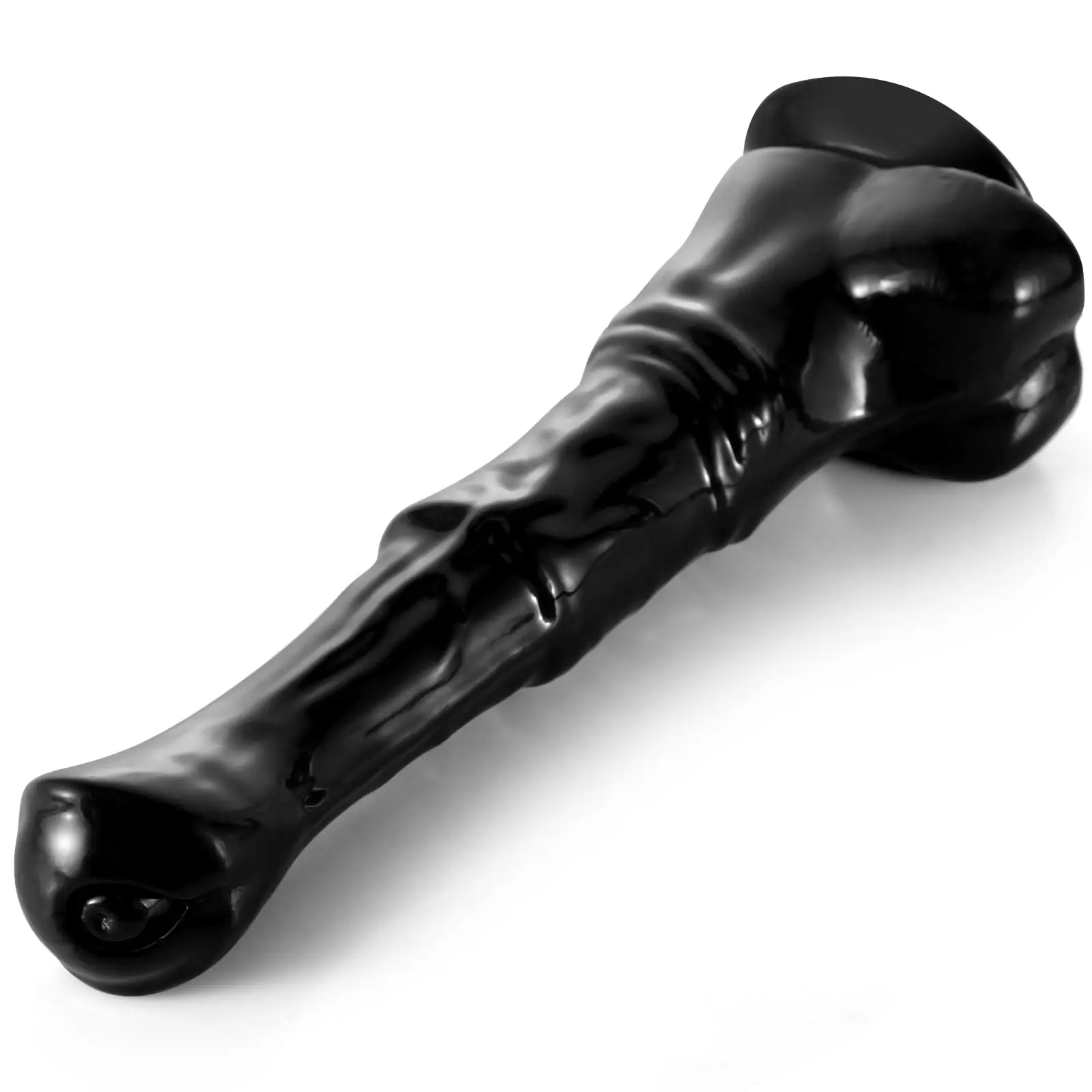 Gode Cheval Réaliste 9,8 Pouces Silicone Souple avec Ventouse – Étanche 100%