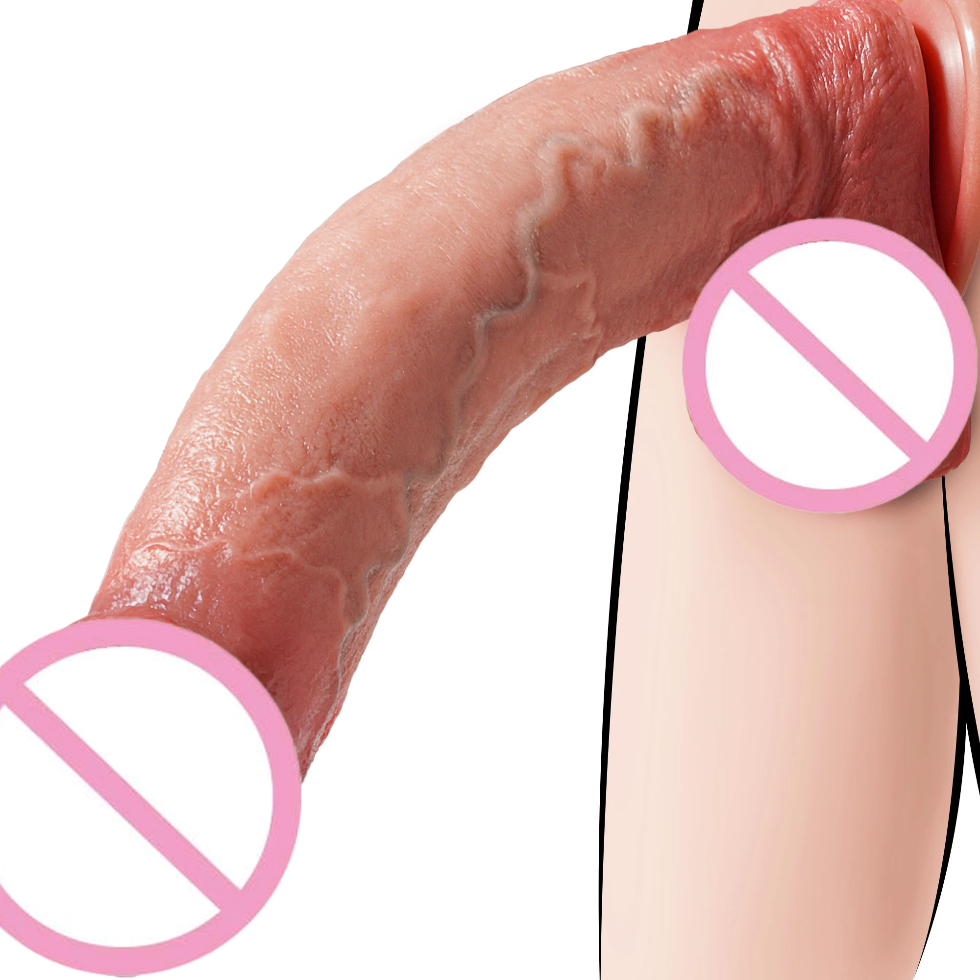Gode Réaliste César 28cm – Silicone Liquide Doux | Étanche 100% | 3 Coloris