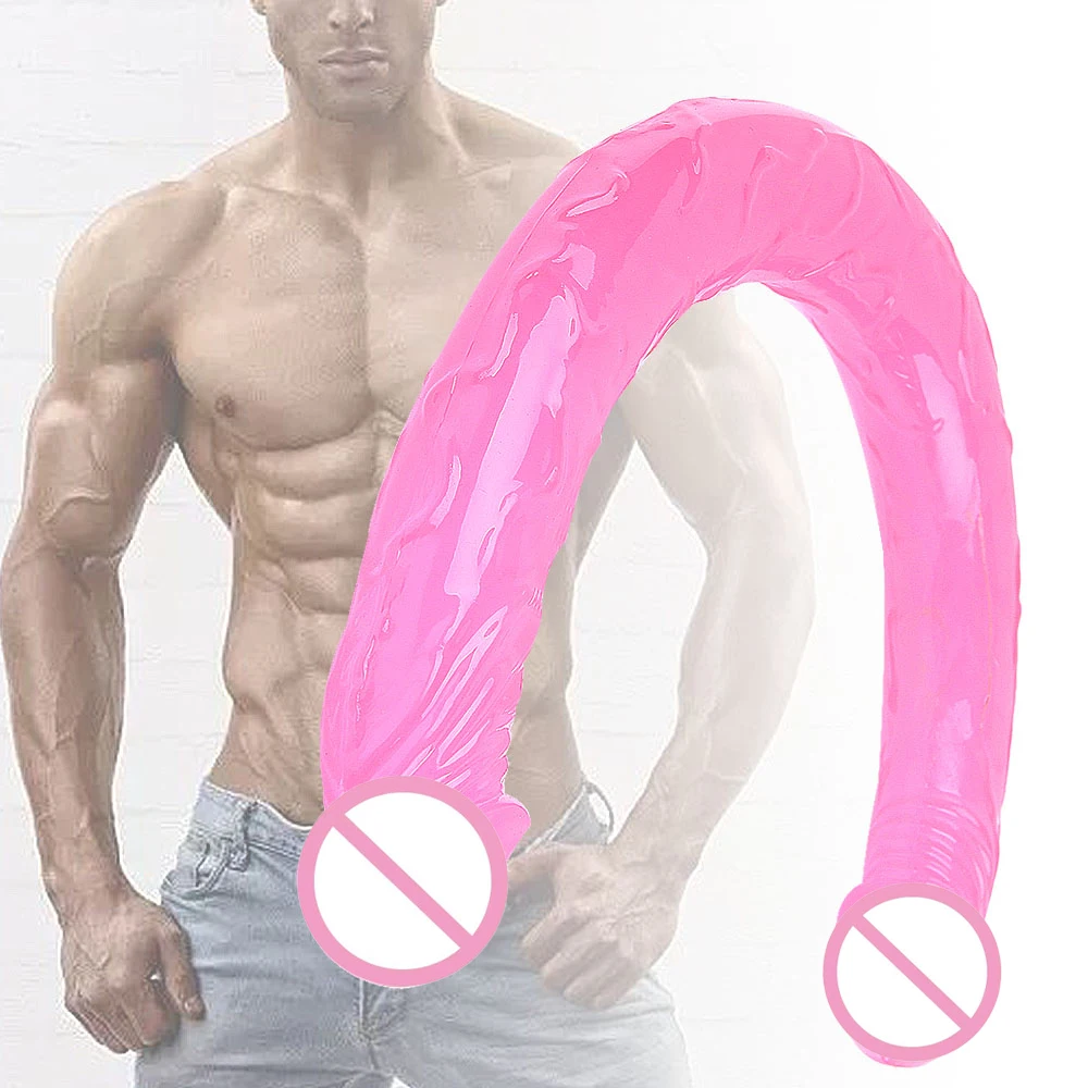 Gode double tête pliable en silicone souple – Stimulateur masseur féminin 100% étanche