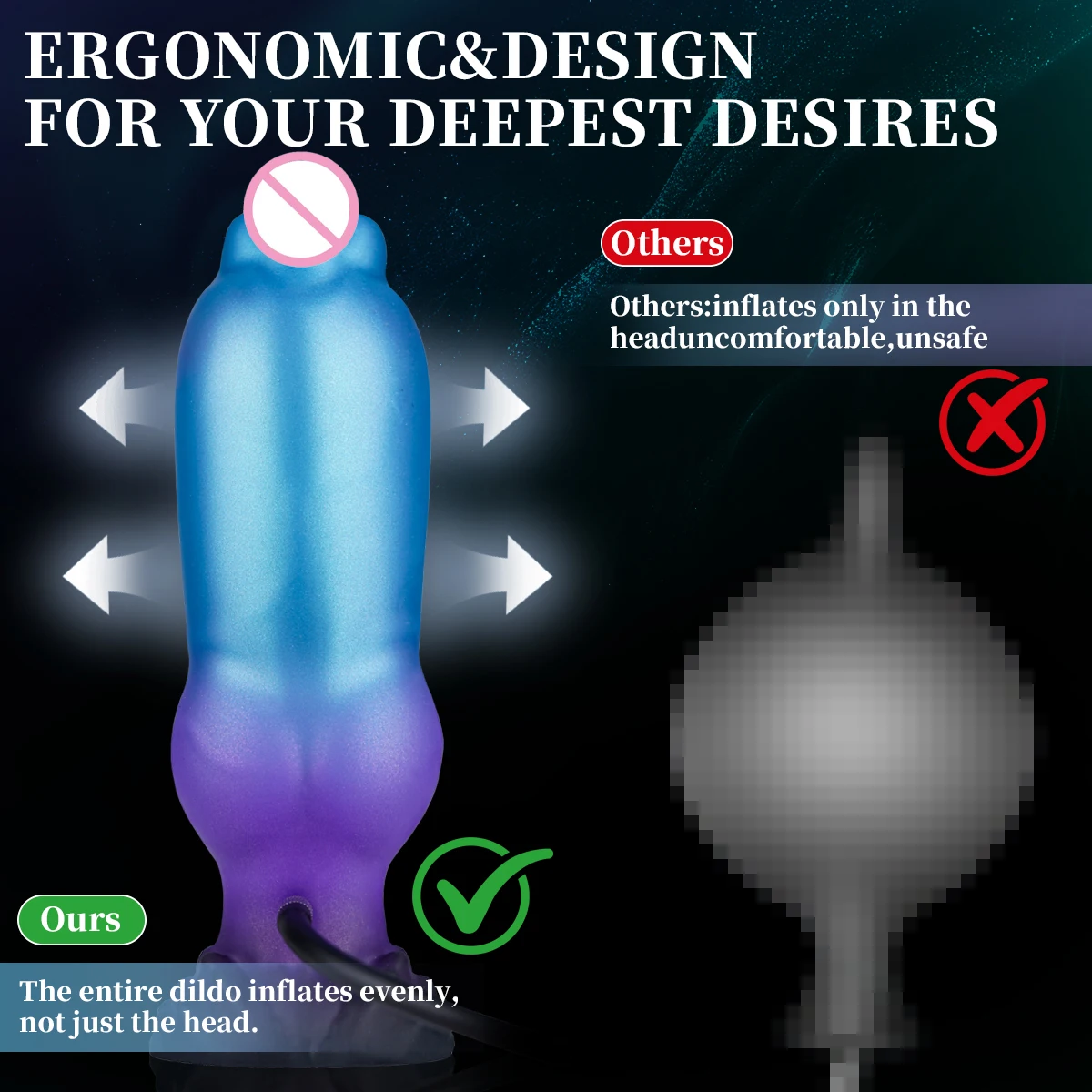 Jouet sexuel pour adultes Monster Fantasy, énorme dragon gonflable épais, gode cheval avec ventouse pour hommes et femmes
