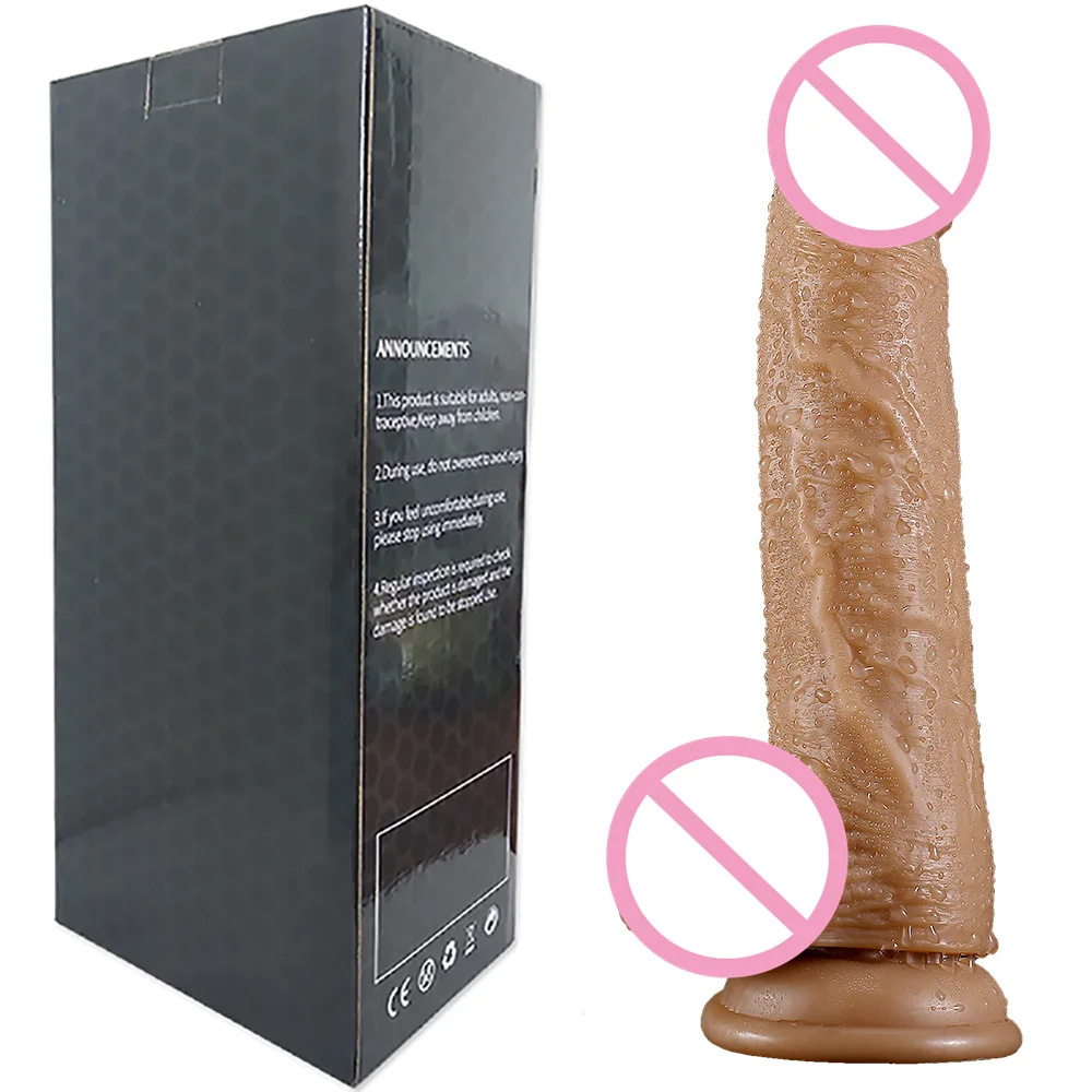 Godes en silicone souple pour femme, jouet sexuel vibrant, de taille extra large, aspect naturel