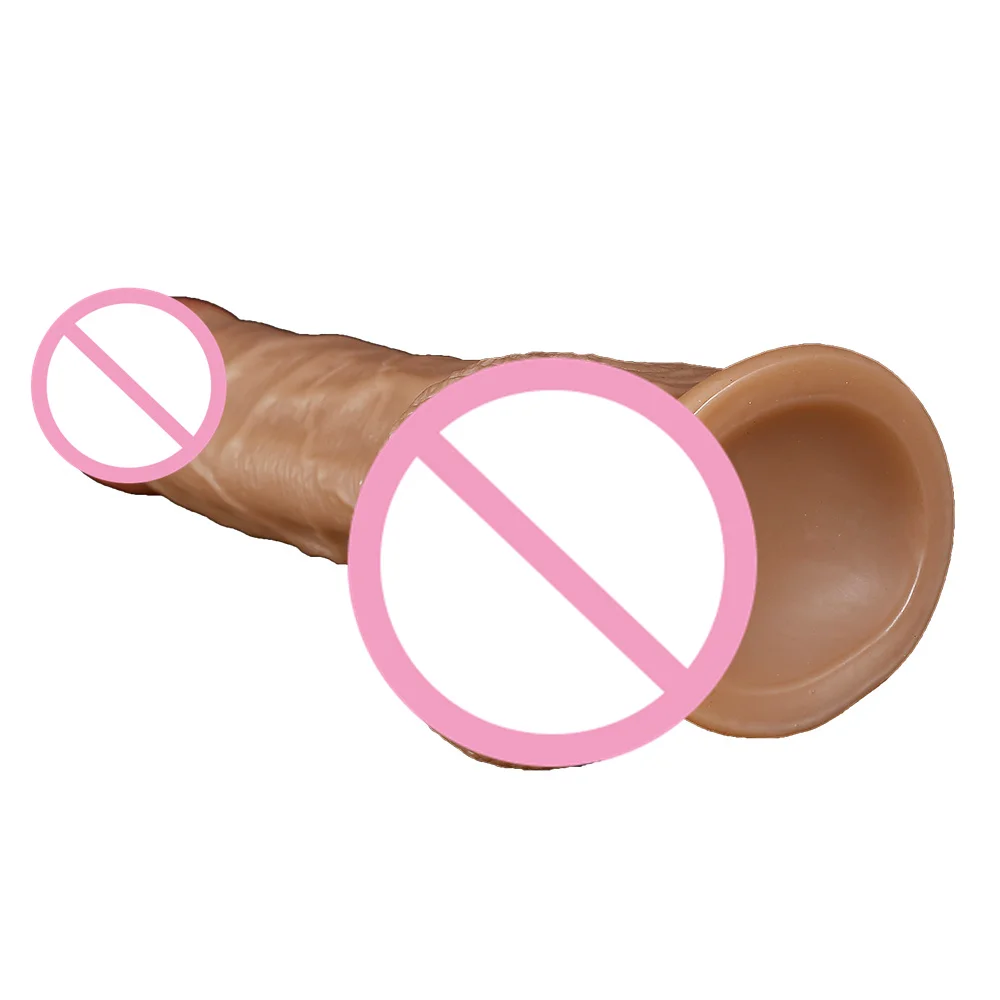 Godes en silicone souple pour femme, jouet sexuel vibrant, de taille extra large, aspect naturel