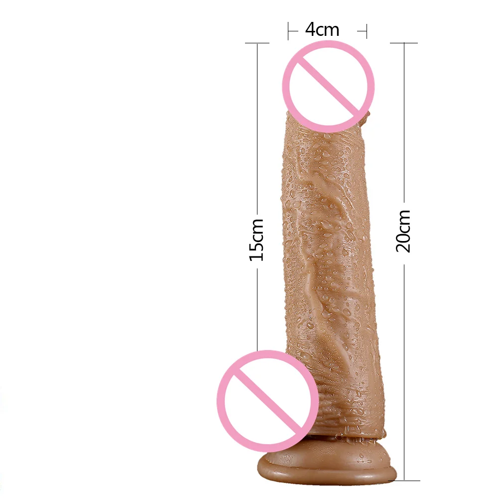 Godes en silicone souple pour femme, jouet sexuel vibrant, de taille extra large, aspect naturel