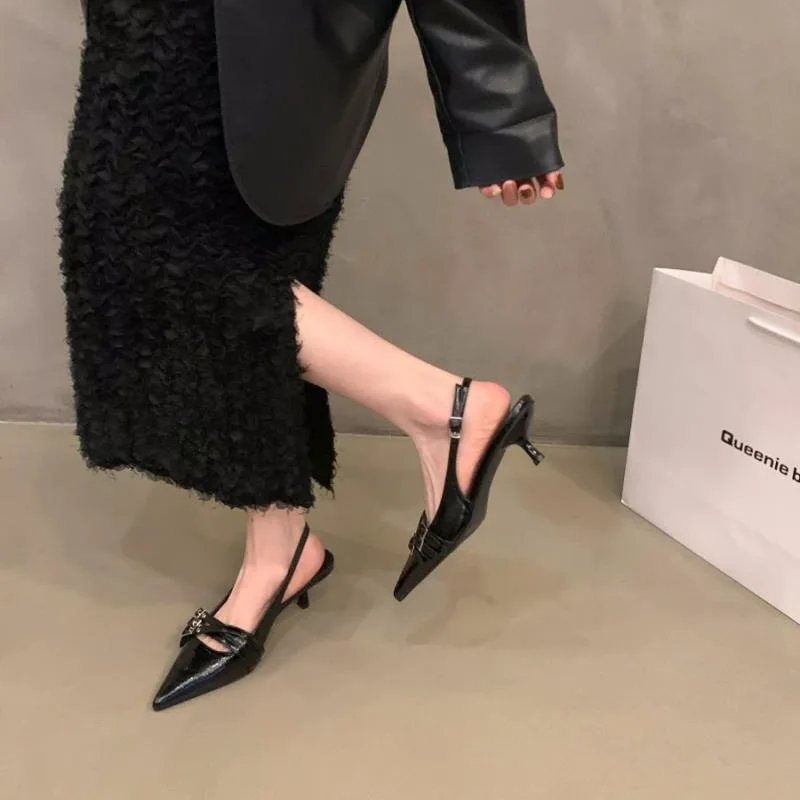 Sandales plateforme talon aiguille bout ouvert style féerique – légères & imperméables